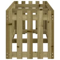 VidaXL Plantenbak verhoogd hekontwerp 200x50x50 cm geïmpregneerd hout - thumbnail