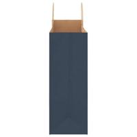 VidaXL Papieren zakken 250 st met hengsels 32x17x44 cm blauw - thumbnail