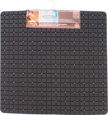 Dutch House anti-slip douchemat 55x55 cm zwart