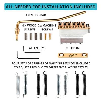 VegaTrem VT1 UltraTrem 2-Points Gold brug voor elektrische gitaar