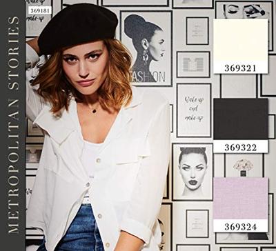 Livingwalls Metropolitan Stories zwart behang | 369322