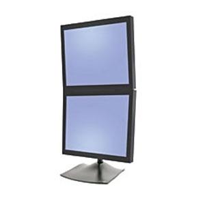 Ergotron DS100 Monitor-tafelbeugel Aantal monteerbare displays: 2 Display(s) 25,4 cm (10) - 68,6 cm (27) Zwart Kantelbaar, Zwenkbaar, Staand