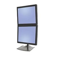 Ergotron DS100 Monitor-tafelbeugel Aantal monteerbare displays: 2 Display(s) 25,4 cm (10) - 68,6 cm (27) Zwart Kantelbaar, Zwenkbaar, Staand - thumbnail