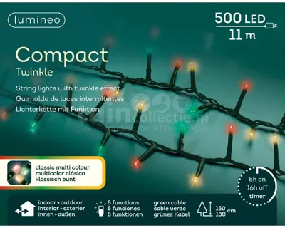 Compactverlichting 500 LED 11m Multi