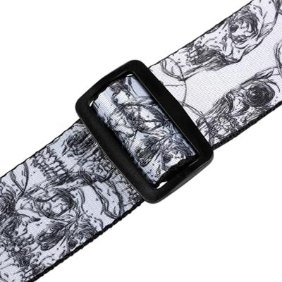 Levys Leathers MPD2C-048 polyester gitaarband met print - skulls