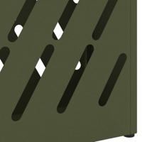 VidaXL Paraplu standaard olijfgroen 28 x 12 x 41 cm staal - thumbnail