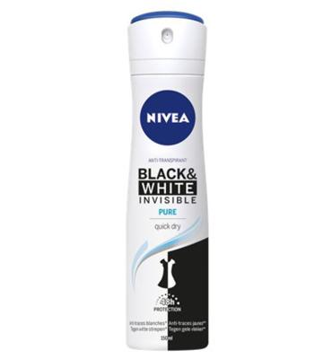 Nivea Black & White Invisible Pure Deodorant Spray