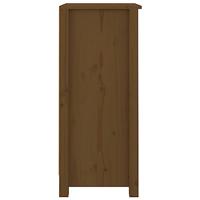 Dressoirs 2 st 40x35x80 cm massief grenenhout honingbruin - thumbnail