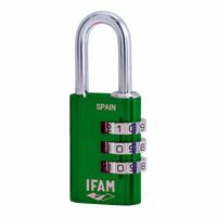 Combinatieslot IFAM Combi30 Metaal Aluminium Groen - thumbnail