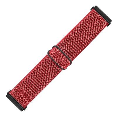 Fitbit Versa 3/4 & Sense 1/2 Nylon loop bandje - Rood Fitbit Versa 3/4 & Sense 1/2 Nylon loop bandje - Rood