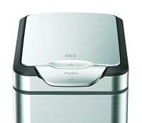 EKO afvalbak touch bar tina 30 l matzilverkleurig - thumbnail