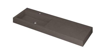 Wastafel INK Momento 1400x450x90 mm Quartz beton 3421456