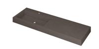 Wastafel INK Momento 1400x450x90 mm Quartz beton 3421456 - thumbnail