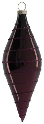 HEMA Kerstbal 11.5cm Pegel Paars (donkerrood)