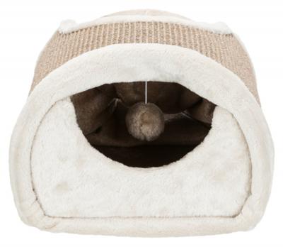 TRIXIE KRABTUNNEL LICHTGRIJS / BRUIN / TAUPE 110X30X38 CM