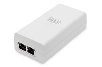 DIGITUS Gigabit Ethernet PoE Injector - Actieve Midspan - PoE Standaard 802.3af - 15.4 W PoE budget - IP40 standaard - 100m bereik - kleine behuizing - wit - thumbnail