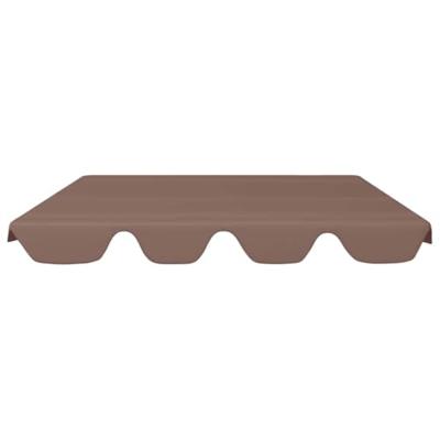 Vervangingsluifel voor schommelbank 150/130x105/70 cm bruin - thumbnail