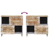 Dressoir 80x33,5x75 cm massief mangohout - thumbnail