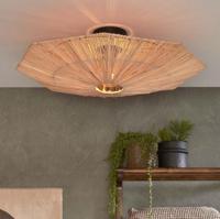 GOOD&MOJO Plafondlamp 'Panama' Raffia, 65cm, kleur Naturel - thumbnail