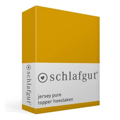 Schlafgut Schlafgut Pure Jersey Topper Hoeslaken L - 140x200 - 160x220 196 Yellow Deep
