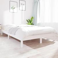 Bedframe massief grenenhout wit 180x200 cm - thumbnail