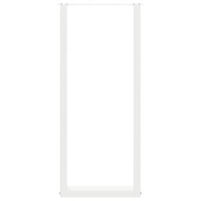 Bartafelpoten 2 st U-vormig 40x(110-111) cm staal wit