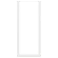 Bartafelpoten 2 st U-vormig 40x(110-111) cm staal wit - thumbnail