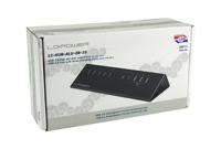 LC Power LC-HUB-ALU-2B-10 USB 3.2 Gen 1-hub 7 poorten Zwart - thumbnail