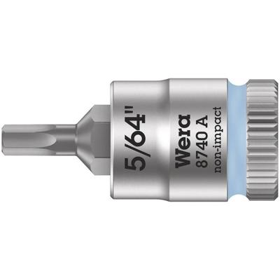 Wera 8740 A 05003380001 Inbus Dopsleutel-bitinzet 6.3 mm 5/64 5/64 1/4 (6,3 mm)