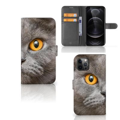 Telefoonhoesje | Met pasjeshouder | Apple iPhone 12 Pro Max Britse Korthaar Telefoonhoesje | Met pasjeshouder | Apple iPhone 12 Pro Max Britse Korthaar