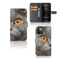 Telefoonhoesje | Met pasjeshouder | Apple iPhone 12 Pro Max Britse Korthaar - thumbnail