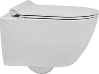 Ben Segno 2.0 compact hangtoilet FreeFlush Xtra glaze+ incl. softclose toiletbril met quickrelease glans wit - thumbnail