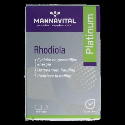 Mannavital Rhodiola platinum 60 Vegetarische capsules