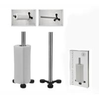 Keukenrolhouder met zuignap rvs - thumbnail