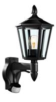 Steinel AUSSENLEUCHTE L 15 S SW 617813 Buitenlamp met bewegingsmelder (wand) LED E27 60 W Zwart - thumbnail