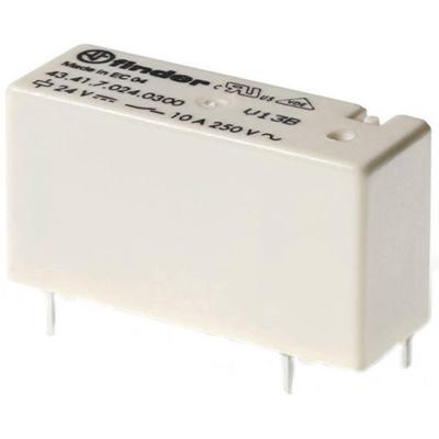 Finder 43.41.7.024.0000 Printrelais 24 V/DC 10 A 1x wisselcontact 20 stuk(s) Tube