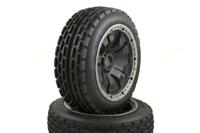 Set voorwielen "Dirt Buster" compleet met Poison velgen zwart - Baja - thumbnail