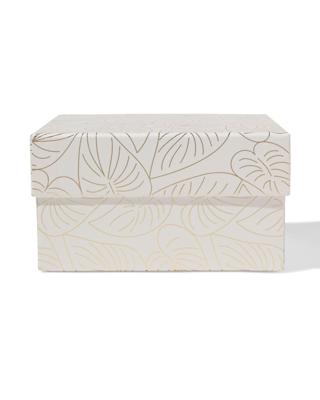 HEMA Doos 16.5x16.5x9cm vierkant bladeren