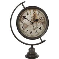 Klok 'wereldbol' 14x35x50cm - thumbnail