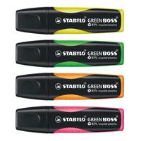 Stabilo green boss markeerstiften, 4st. - thumbnail