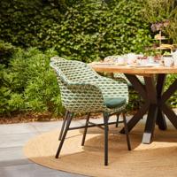 Hartman Tuinstoel 'Delphine' Wicker, kleur Groen - thumbnail