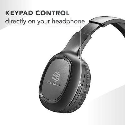 Music Sound | Hoofdband Bluetooth Basic | On-Ear-hoofdtelefoon met uittrekbare beugel - PlayTime 14h - kleur zwart