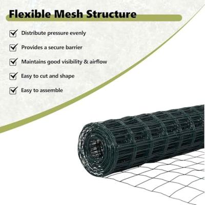 VidaXL Euro hek groen 1,4 x 10 m pvc-gecoat ijzer