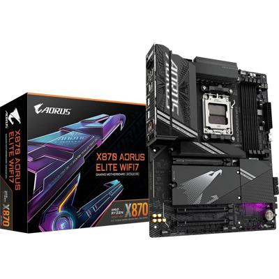 Gigabyte X870 A ELITE WIFI7 AM5 ATX MB Moederbord Socket AMD AM5 Vormfactor ATX Moederbord chipset AMD® X870 Gigabyte X870 A ELITE WIFI7 AM5 ATX MB Moederbord Socket AMD AM5 Vormfactor ATX Moederbord chipset AMD® X870