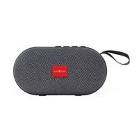 Gembird SPK-BT-11-GR draagbare luidspreker 3 W 2.1 draagbaar luidsprekersysteem Zwart - thumbnail