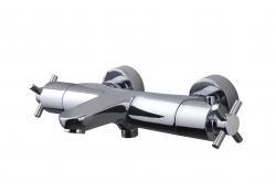 Wiesbaden Cross badthermostaat chroom Wiesbaden Cross badthermostaat chroom