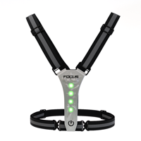 Hardloopvest - Focus Fitness Veiligheidsvest Verlicht - Oplaadbaar - Z - thumbnail