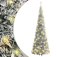 VidaXL Kunstkerstboom pop-up met sneeuw 100 led's 150 cm - thumbnail