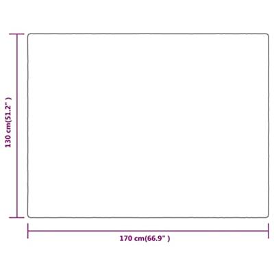 VidaXL Deken 130x170 cm polyester woestijnmist
