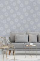 Dutch Wallcoverings Eleganza - Allora Blue - Blauw - thumbnail